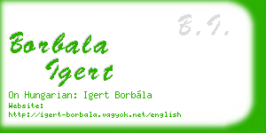 borbala igert business card